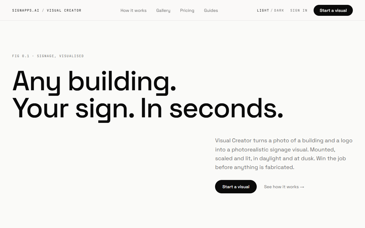 The signapps.ai site